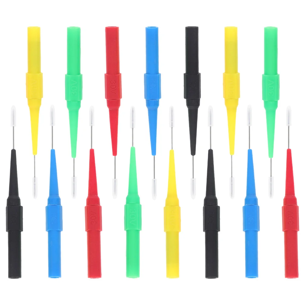 15 Stuks Automotive Draad Piercing Testsondes 0.7 Mm Isolatie Terug Probe Pins Multimeter Auto Circuit Spanning Testapparatuur