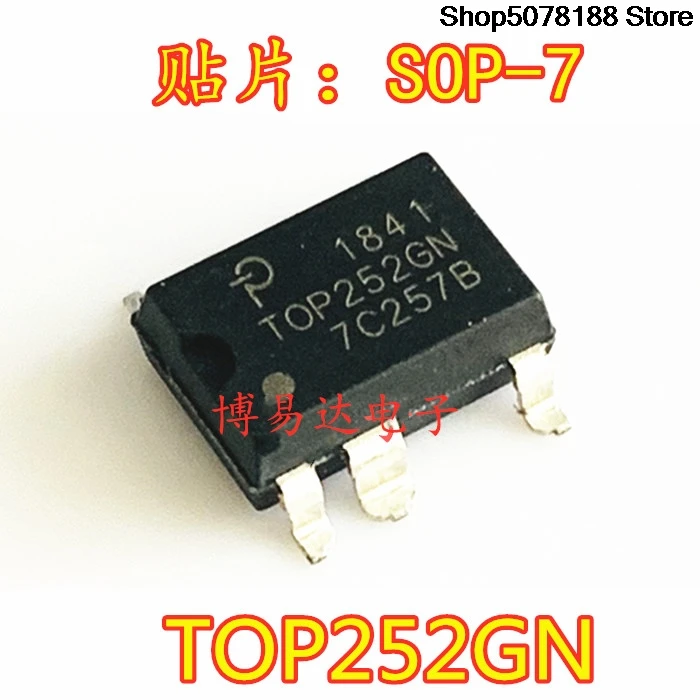 5 Stück TOP252GN SMD-8 Power-Management-Chip TOP252G SOP-7