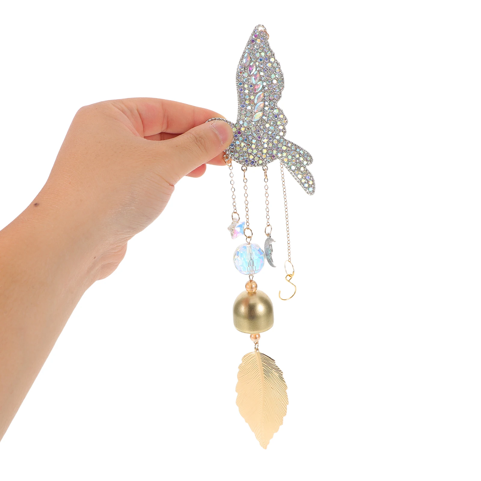 

Crystal Wind Chime Hanging Decor Sun Catcher Pendant Decoration Bird Song Bell Garden Home for Windows Suncatcher Bells