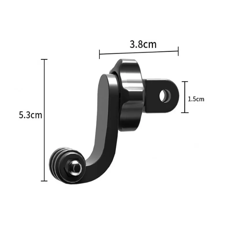 For GoPro 13 Accessories 360° Vertical Bracket Adapter 90-degree conversion Motorcycle Helmet Chin Mount Holder For Insta360 Dji