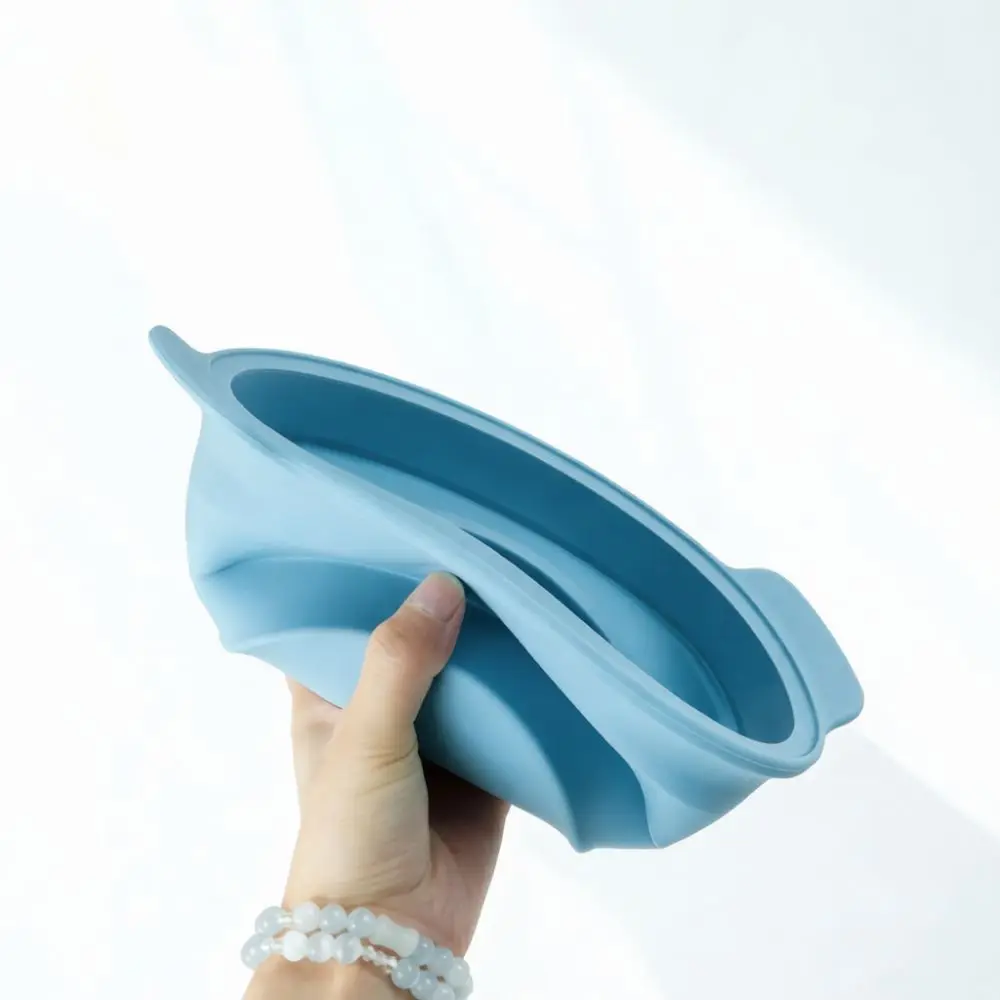 Collapsible Silicone Cooking Pot With Lid Steam Boiler Kitchenware Food Grade Microwave Oven Air Fryer Safe Outdoor Gear