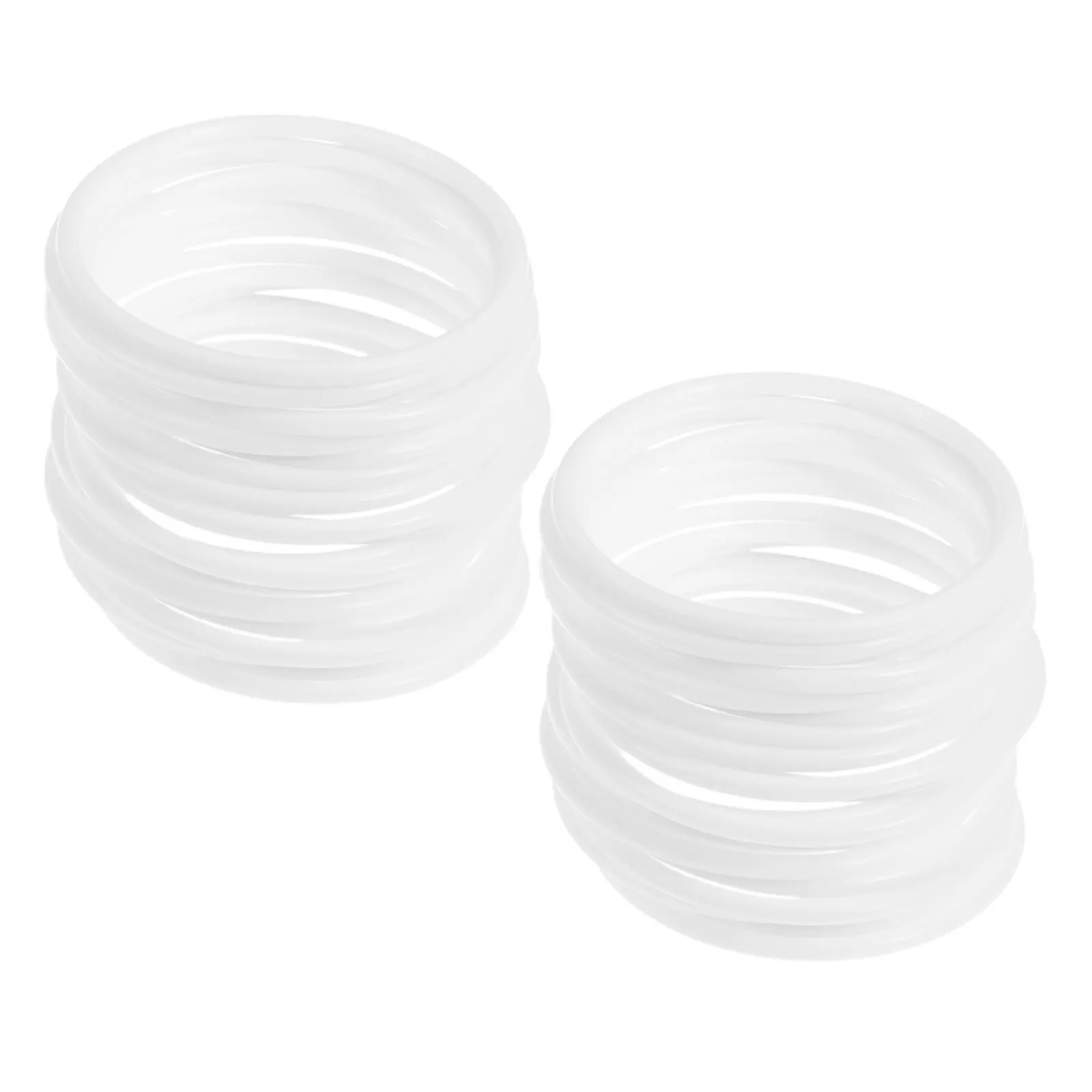 30Pcs Plastic Hoops Wear-Resistant Macrame Rings 2.4 Inch DIY Dream Catcher Base Hoop Crafts Floral Hoop Centerpiece Supplies