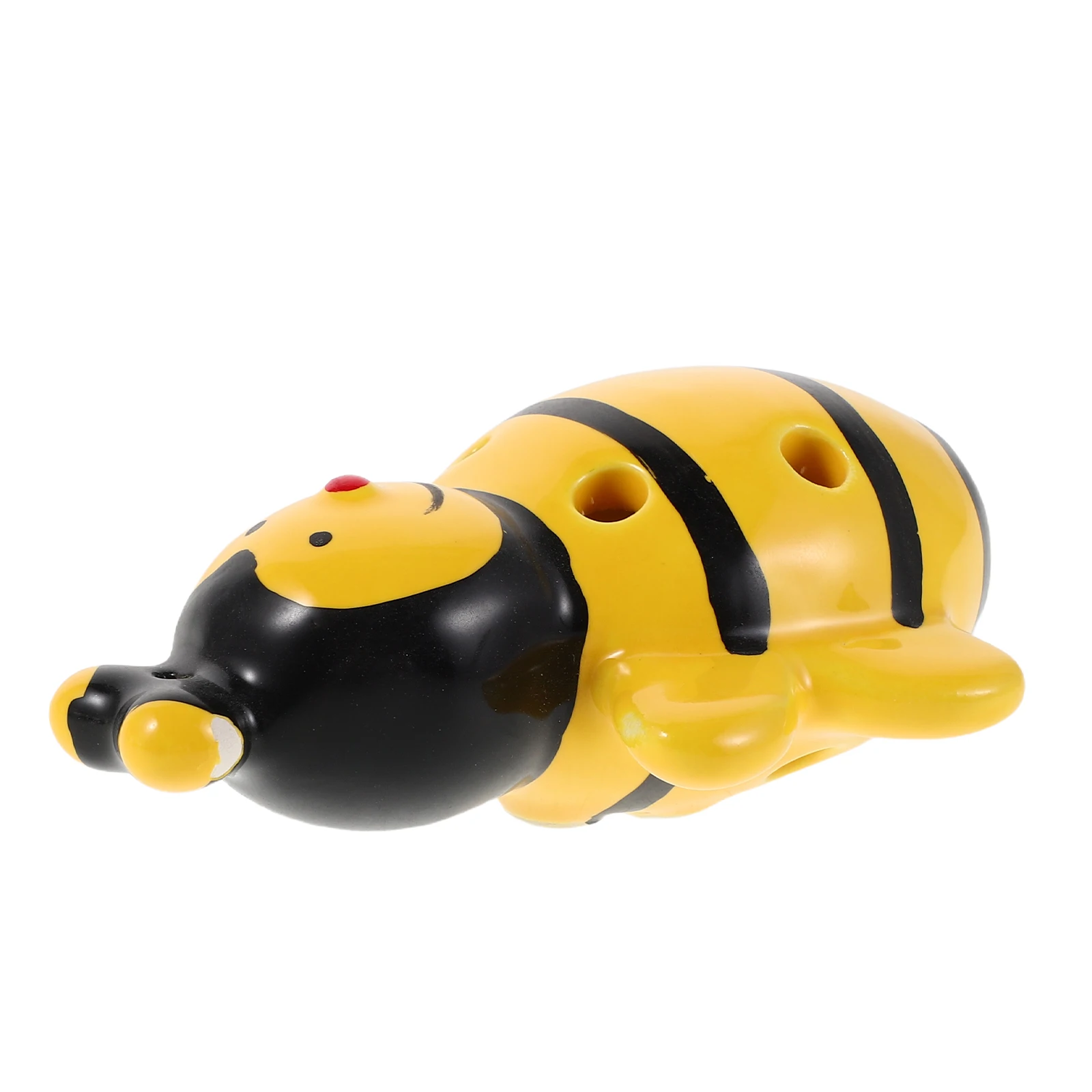 

Ceramic Bee Shape Yellow 6 Hole Alto C Ocarina for Beginners Musical Wind Instrument Educational Traditional Flute