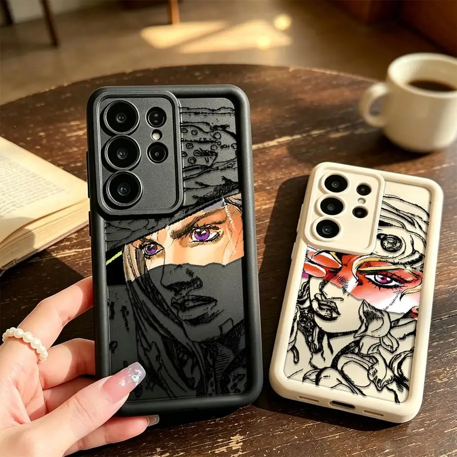 Phone Cover Case for Samsung Galaxy S26 Ultra S21 S25 S24Ultra S23 FE S24 Plus S22 S20FE S25 Edge JoJo Bizarres Adventures Anime
