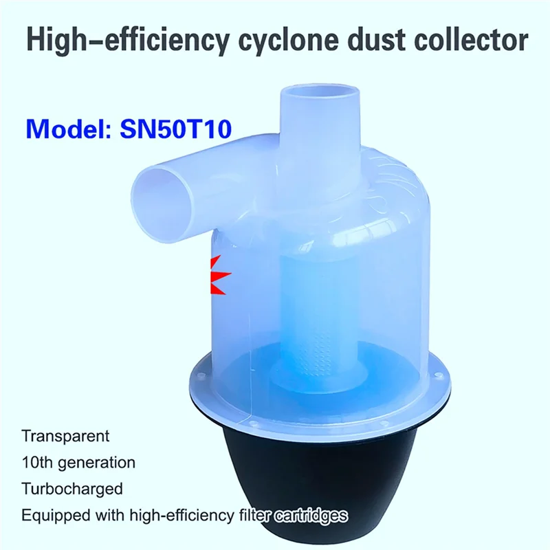 

SEWS-2X Cyclone Dust Collector (50ST10, Clear, Turbocharged)