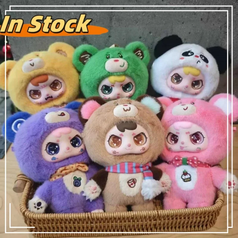 

Лидер продаж 2024 года, плюшевая кукла Bear Club, слепая коробка, коробки-сюрпризы, милая игрушка-компаньон для сна, 1:1, высокое качество, реплика, подарки на день рождения