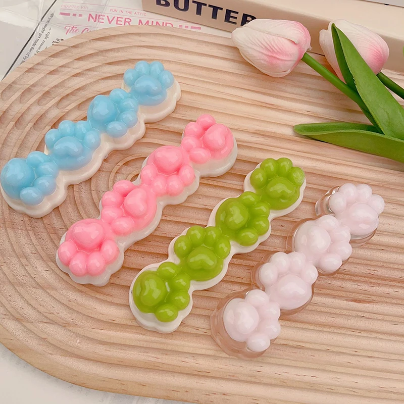 

1PC Fidget Cat Claw Quadruple Mini Squishy Toy Imitation Silicone Feel Cat Paw Stress Relief Squeeze Prop Party Festival Gifts