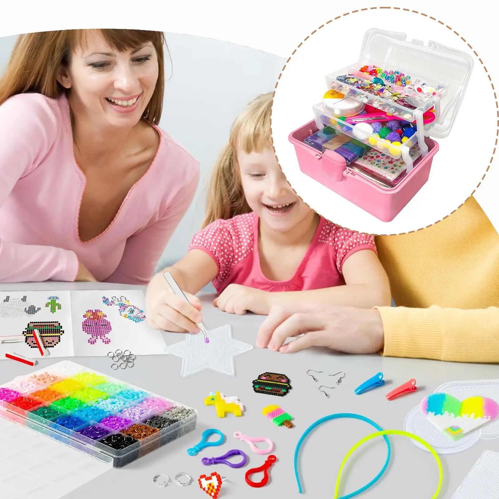 

Arts And Crafts Supplies For Kids Arts And Crafts Supplies And Materials For Kids Hand-Eye Coordination Handcraft Activities For