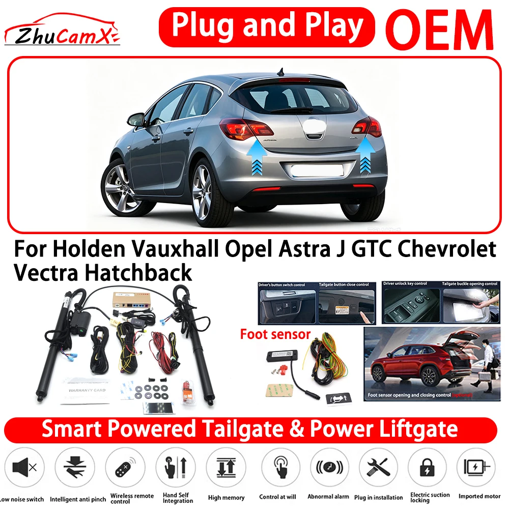 for Holden Vauxhall Opel Astra J GTC Chevrolet Vectra Hatchback Powered Tailgate Power Liftgate Automatic Rear Trunk Tailgate