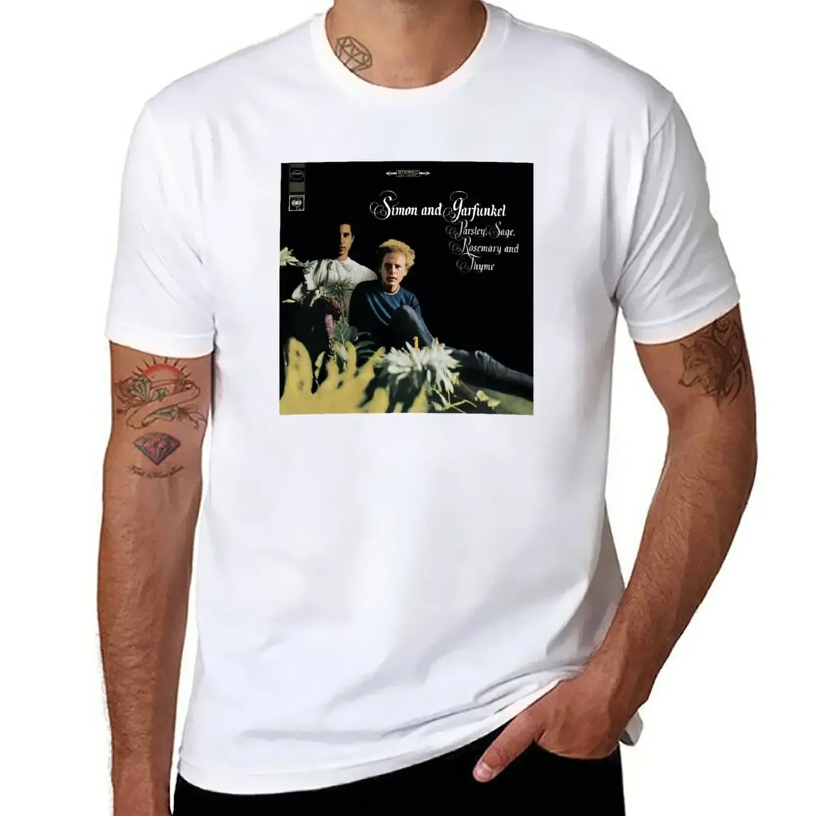Simon and Garfunkel - Parsley, Sage, Rosemary and Thyme T-Shirt kawaii clothes blacks plus sizes designer t shirt men