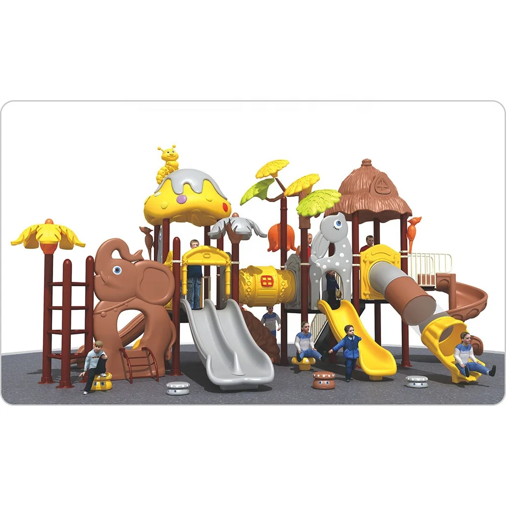 Boundless Adventure Large Set Forest Series 114 Pipes Kids Slides Outdoor Playground Equipment for Ultimate Play