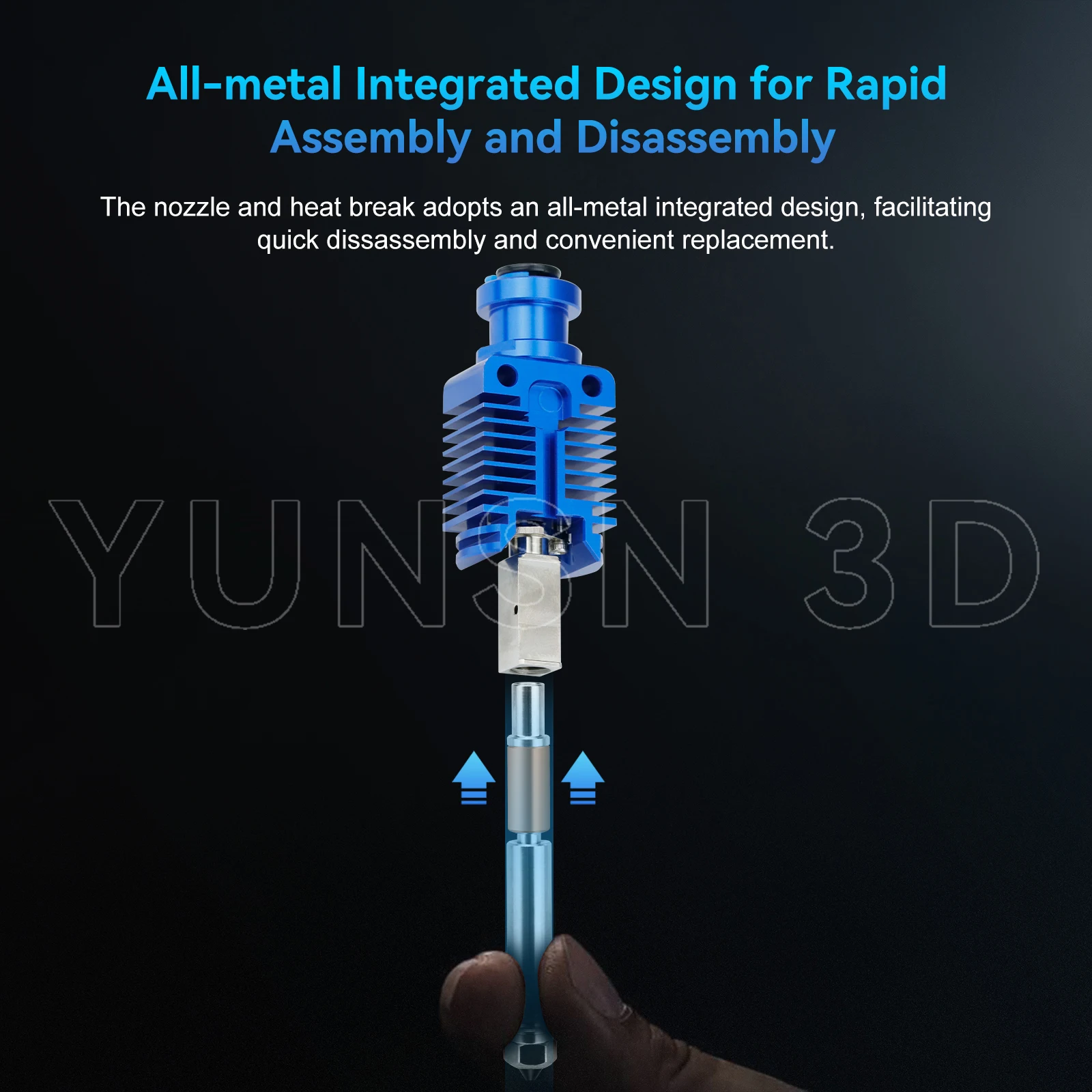 3.0 TZ E3 Hochgeschwindigkeits-Druckkopf-Upgrade-Hotend-Kit für Ender 3/3 Pro/3 V2/CR10/VORON 2.4 Hi-End-Extruder J-Head 3D-Schnelldruck – Detail 2