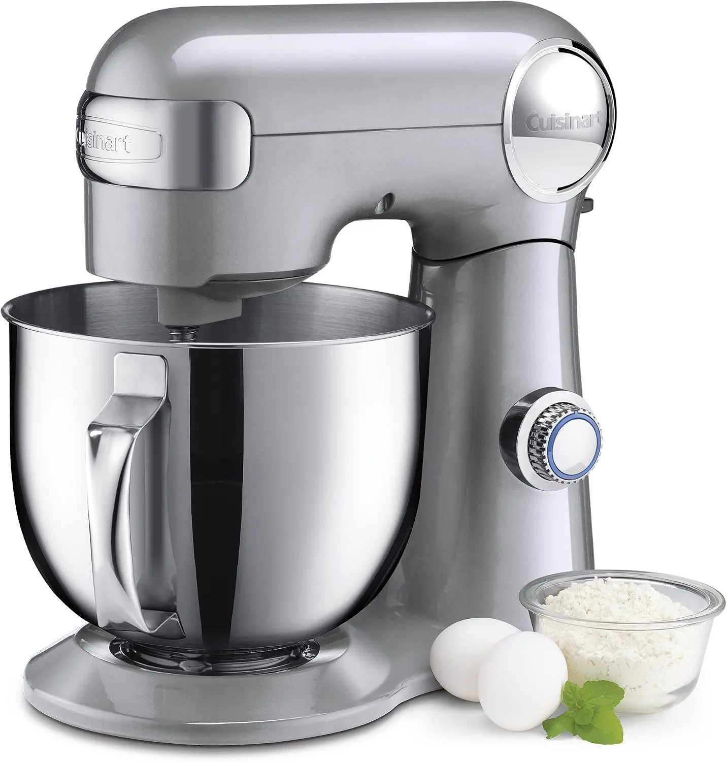 Silver Lining Stand Mixer 12 Speeds 5.5 Quart Mixing Bowl Chefs Whisk Flat Mixing Paddle Dough Hook Splash Guard Pour Spout