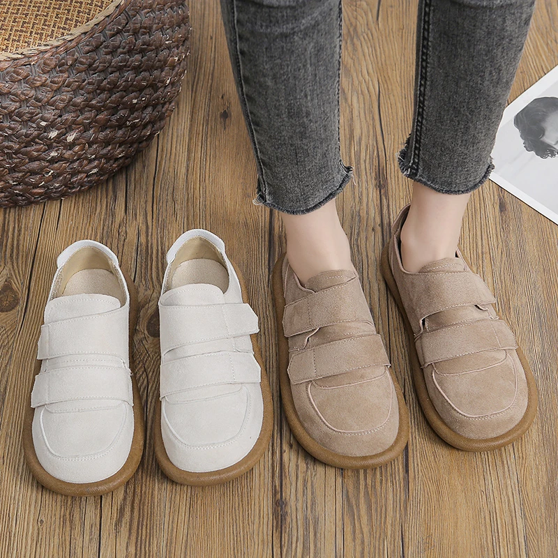 

2025 женская модная замшевая обувь на плоской подошве, модная классическая обувь, летняя повседневная женская обувь, дизайнерская новая тенденция, брендовая обувь