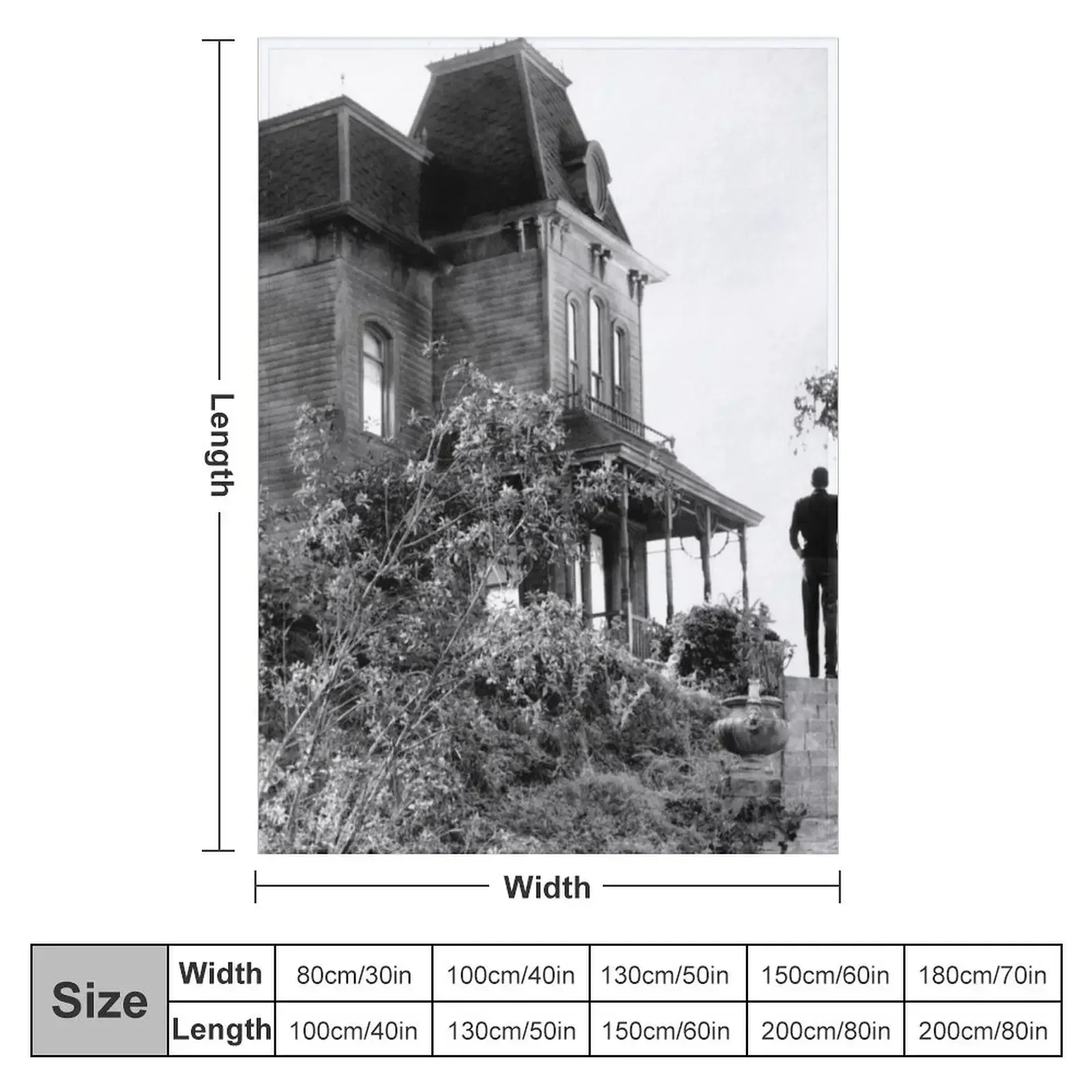 Psycho House Norman Bates Throw Blanket Soft Big Luxury Brand For Decorative Sofa Blankets