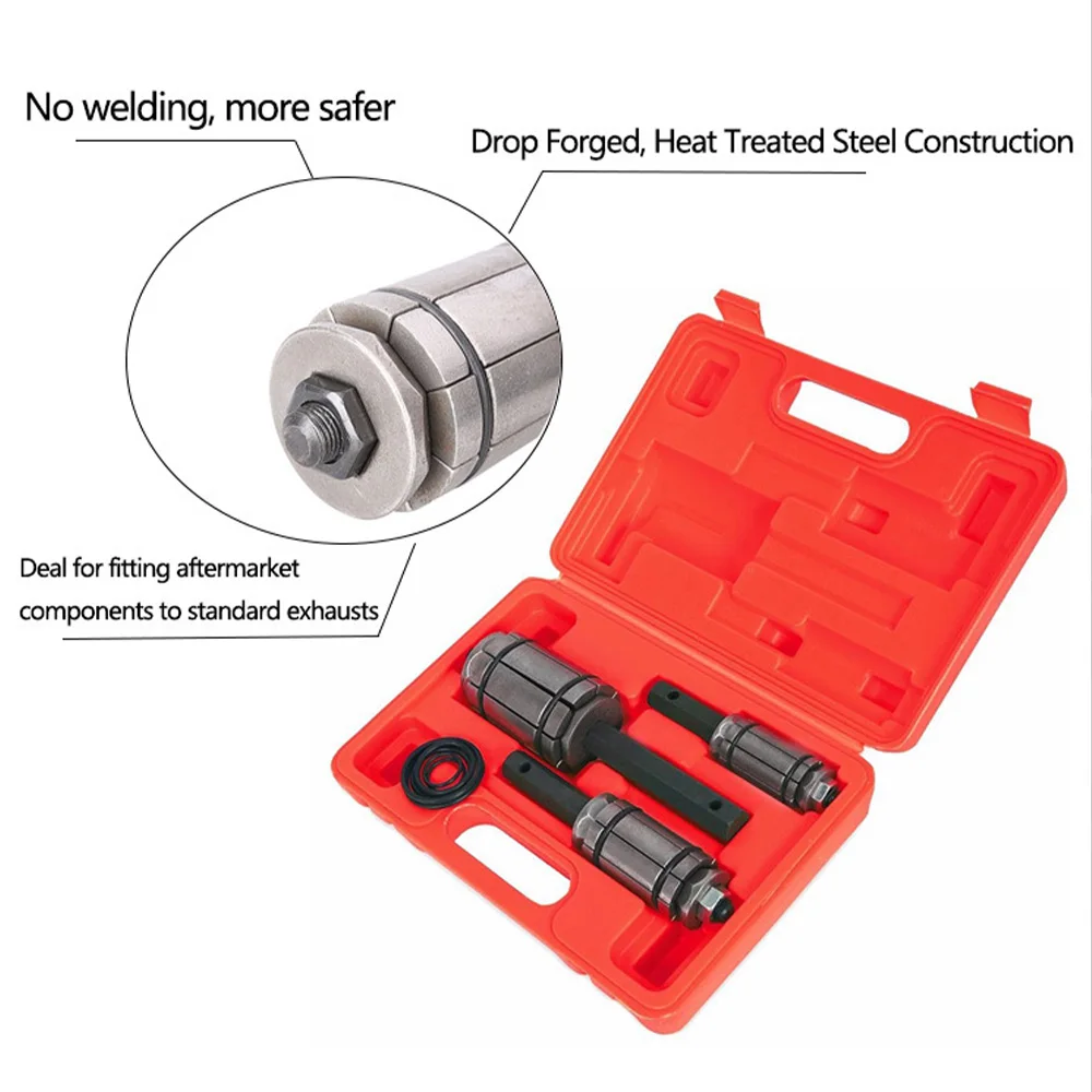 3 قطعة أنابيب طرفية المتوسع مجموعة 1/18 "إلى 3-1/2" أنبوب عادم ماسورة العادم المتوسع أداة إصلاح السيارات مجموعة العادم الخمار المتوسع أداة #2
