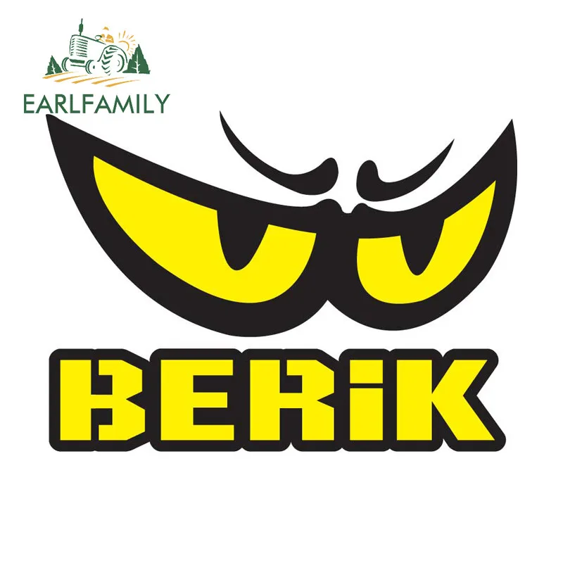 EARLFAMILY Berik Eyes мультяшные наклейки на автомобиль мотоцикл чемодан Windows JDM виниловая наклейка индивидуальные устойчивые к царапинам автомобильные аксессуары