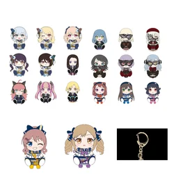 Game Hikawa Hina Ichigaya Arisa Layer Masking Pareo Takamatsu Tomori Chihaya Anon Keychain Doll Anime Acrylic Keyring for Gift
