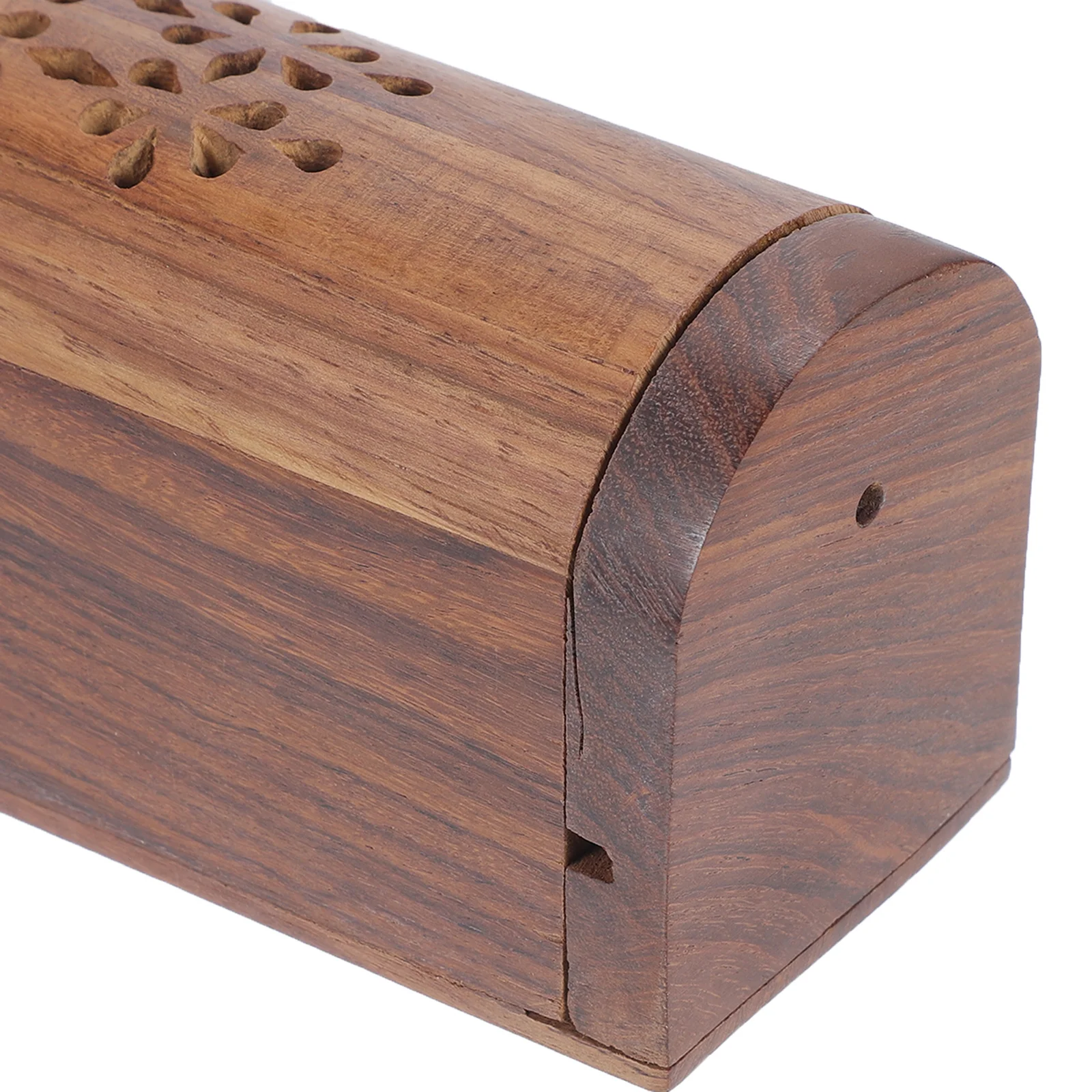 

Exquisite Wooden Incense Burner Hollow Pattern Decorative Stick Holder Tabletop Accessory for Home Office Car