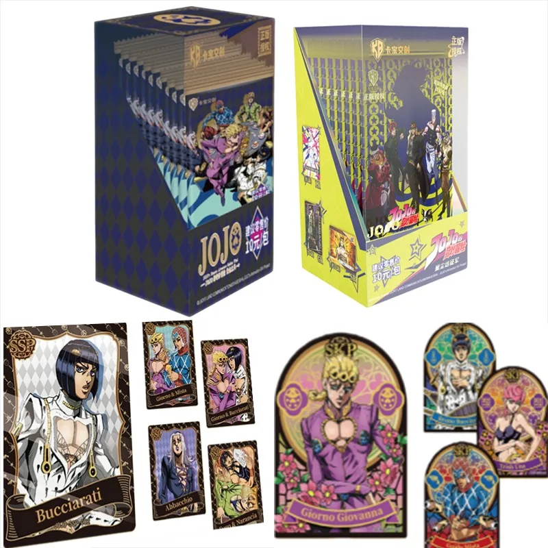 كاباو بطاقات جوجو الأصلية سلسلة 1 مغامرة غريبة تحصيل بطاقات الرياح الذهبية طبعة محدودة أنيمي الهدايا الطرفية اللعب