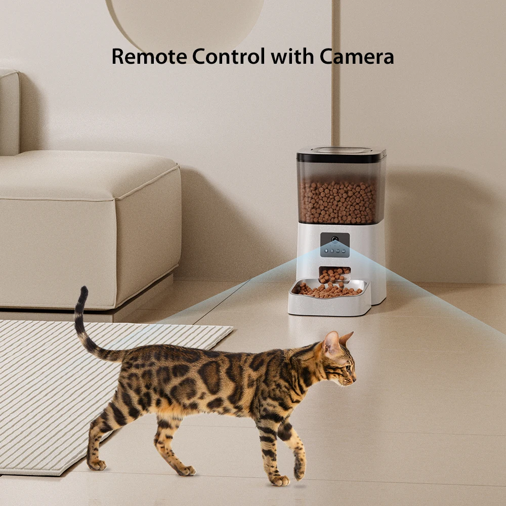 Custom Remote Control Auto Dog - огляд і ціна Smart Pet Feeder Camera Wifi