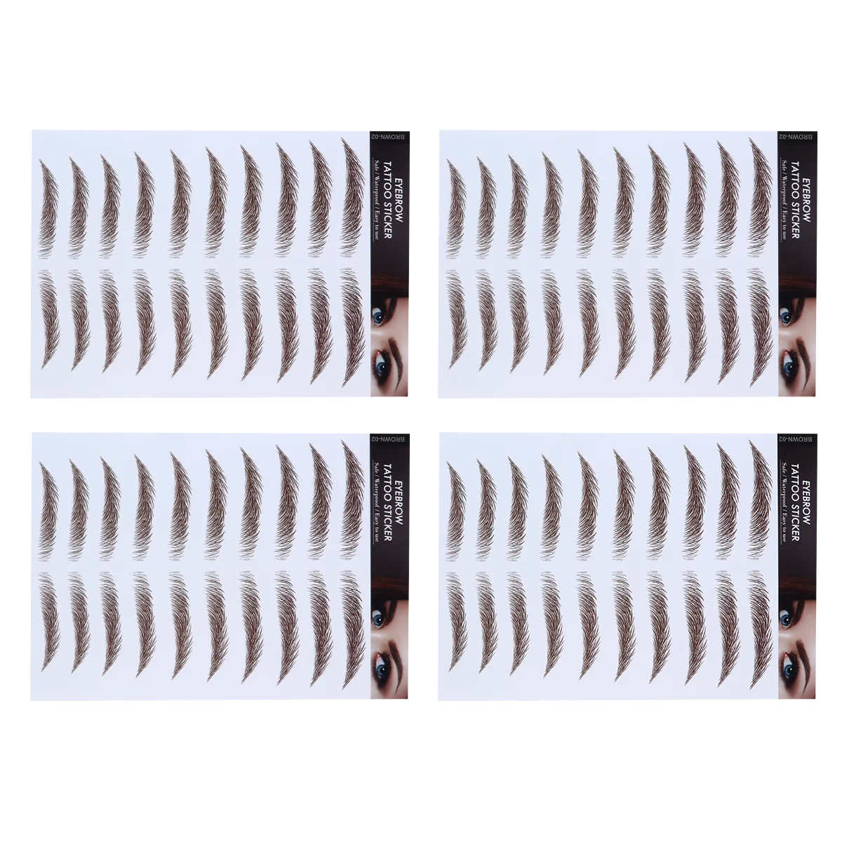 Eyebrow Stickers Transfer Stencils Artificial Tool Water 6D Hair-Like Eyebrows Imitation False Cosmetics Lashes