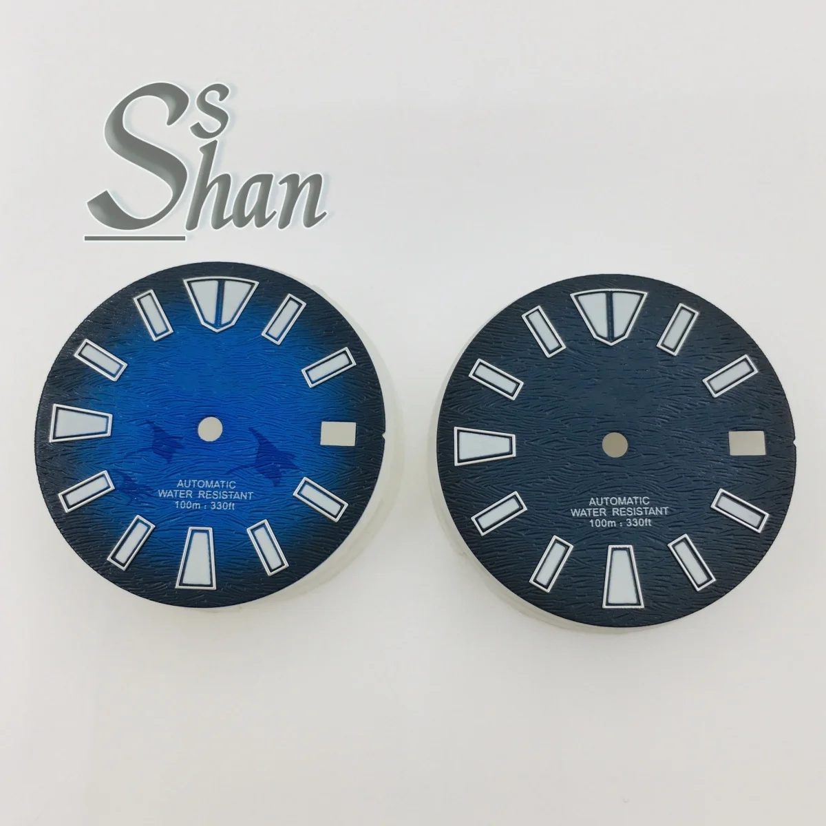 قرص التقويم الدائم مقاس 29 مم باللون الأخضر والمضيء مناسب لحركات NH35 وNH36