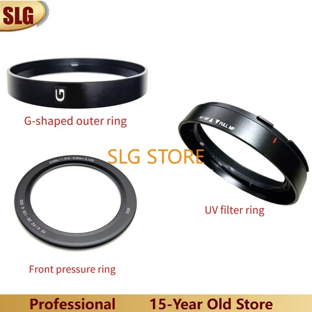 New 28-135 mm G-shaped Outer UV Barrel Circle & Front Pressure Parameter Ring for Sony FE PZ 28-135mm f/4 OSS SELP28135G Lens
