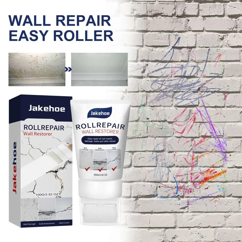 White Wall Repair Paste Quick Dry Waterproof Mildew Proof Tube for Interior Wall Crack Renovation
