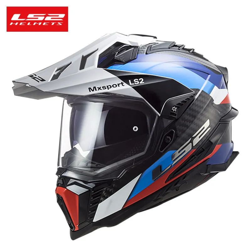 LS2 MX701 Carbon Fiber Lightweight Full Face Motorcycle Helmet Men Women Antifog Rally Offroad Motocross Four Seasons Universal - view 2