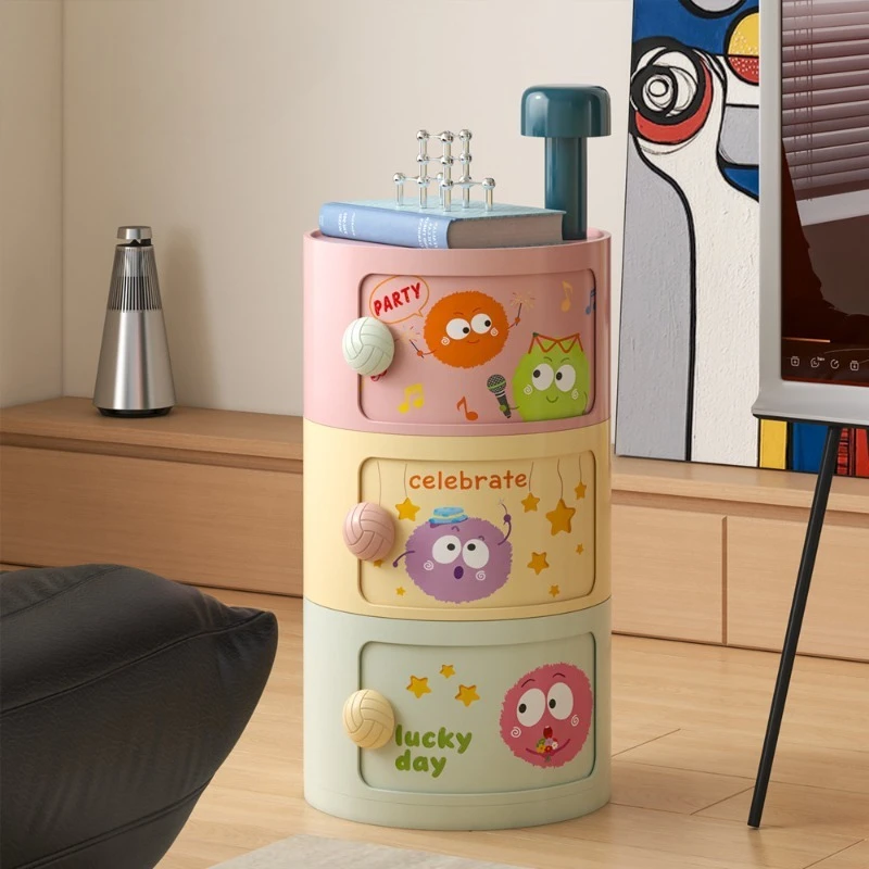Children's bedside table Boys and girls Dopamine locker Cute bedroom creative storage cabinet Small  bedside cabinet