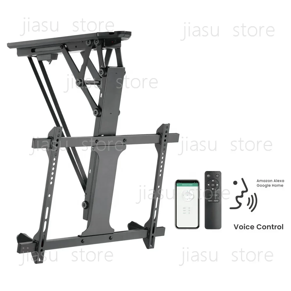 APP Rmote Control Flip Down Smart Tilt Electric Ajustable Moorized  TV Wall Ceiling Mount