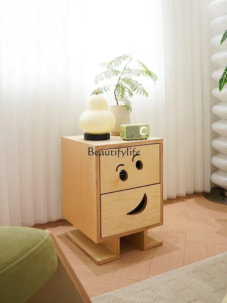 

Sofa Side Cabinet Small Storage Simple Japanese Living Room Bedside Table Bedroom