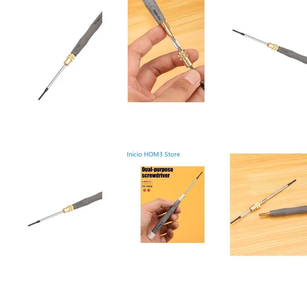 A5YD Phone Repair Precisely Screwdriver with CRV6150 Alloy Steel Bit, Double Purpose 2Mm Tipfor Small Screws and Devices