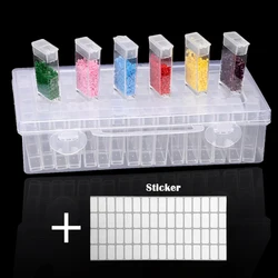 64 grids Slot Diamond Painting Accessories Storage Box Tool Bead Container Diamond Embroidery Plastic Removable Storage Box
