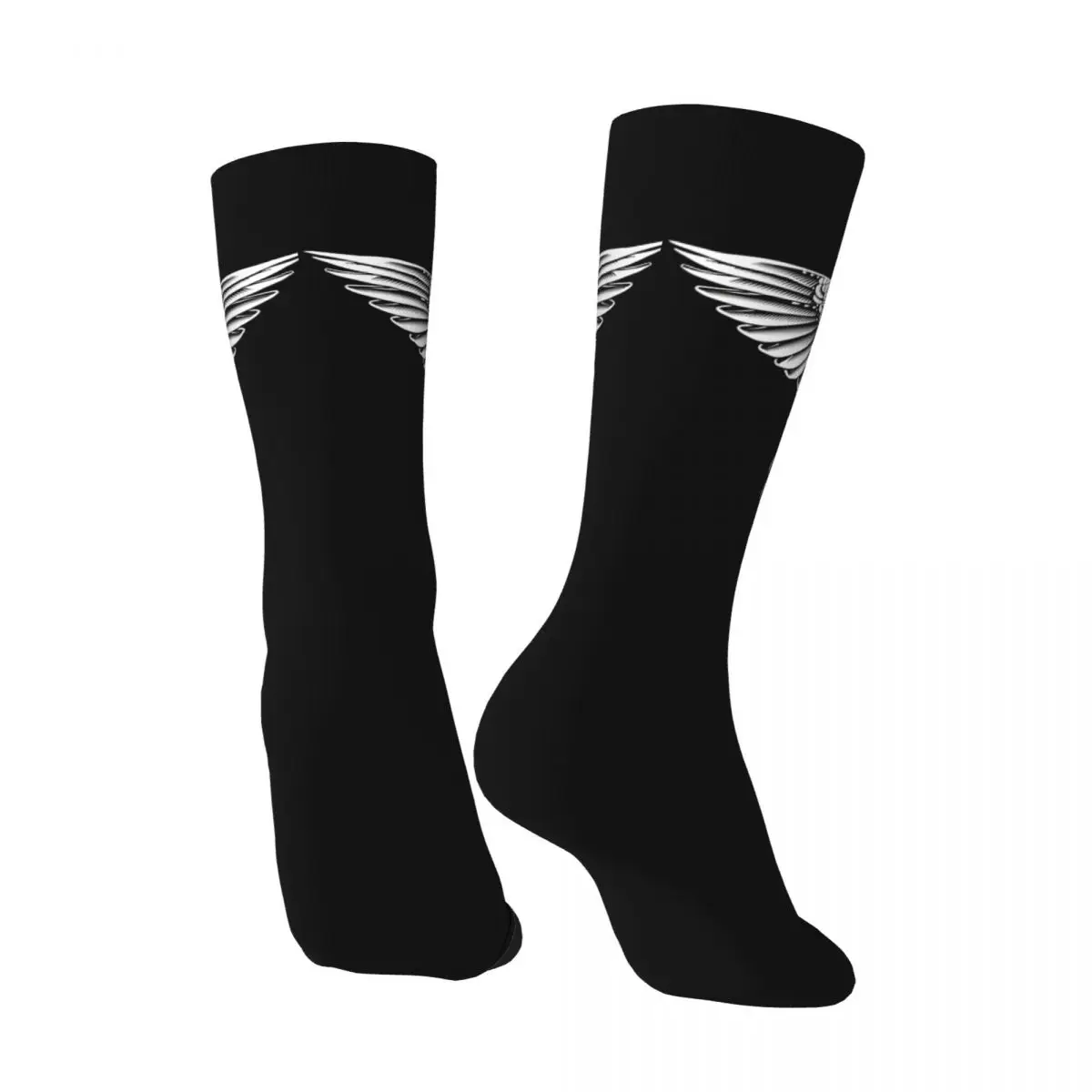 Ensastional Men's Socks Retro Harajuku Blade Runner Street Style Novelty Casual Crew Sock