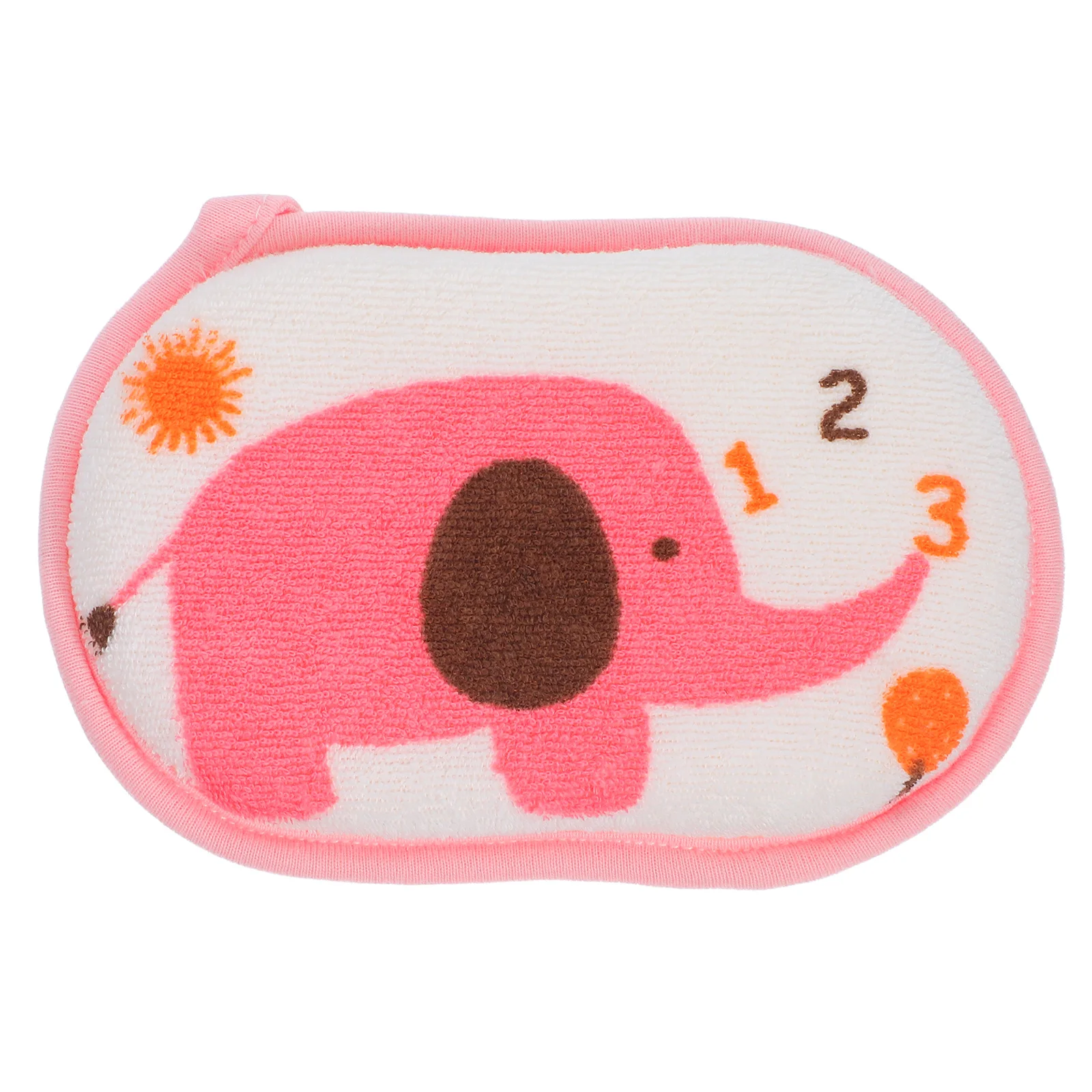 

Baby Bath Sponge Set of 2 Natural Cotton Massage Sponge for Babies Toddlers Shower Bath Soft Non-Scratch Blue Elephant