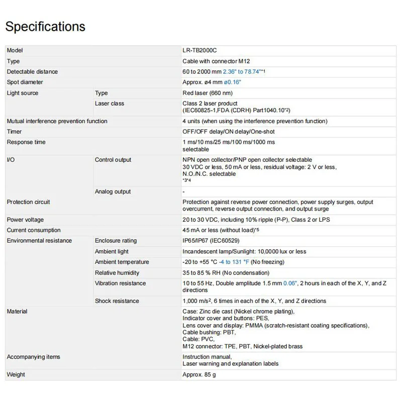 العلامة التجارية الجديدة حقيقية LR-TB2000C KEYENCE مستشعر الإزاحة بالليزر 100% الأصلي ، مخزون المستودعات