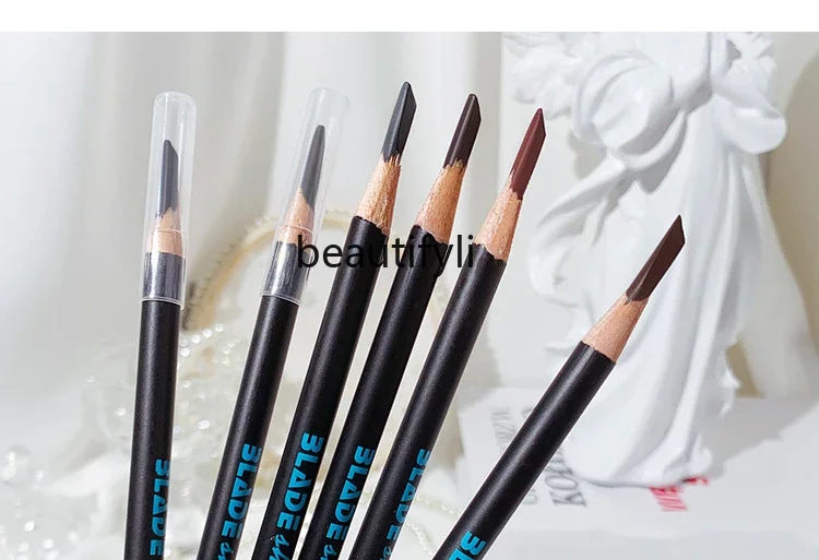 Blade eyebrow pencil long-lasting waterproof sweat-proof and non-decolorizing extremely fine machete wild eyebrow for beginners