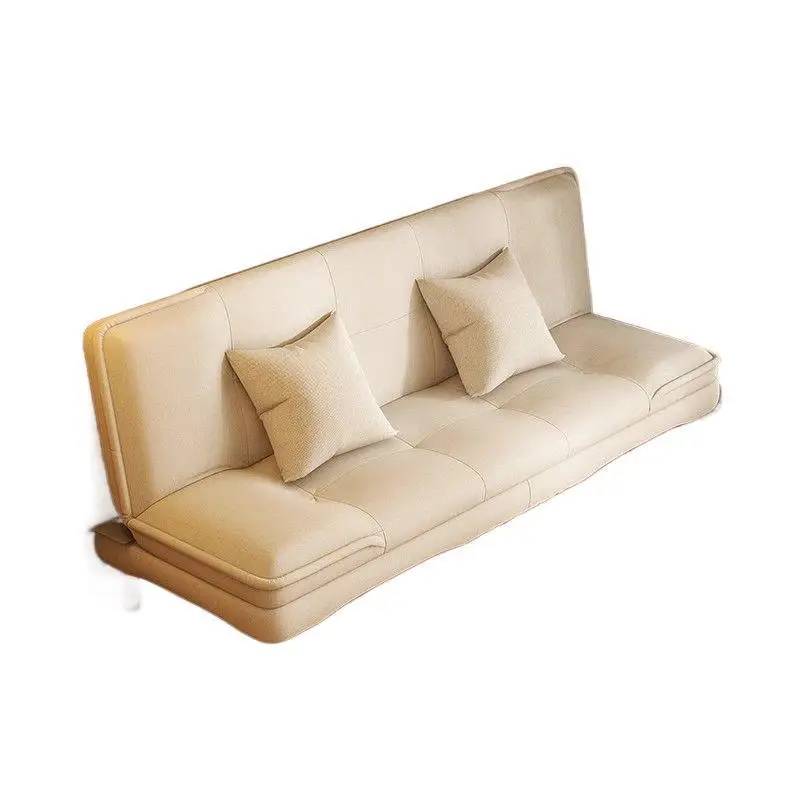 

Straight row solid wood does not take up space Fabric sofa e****mical