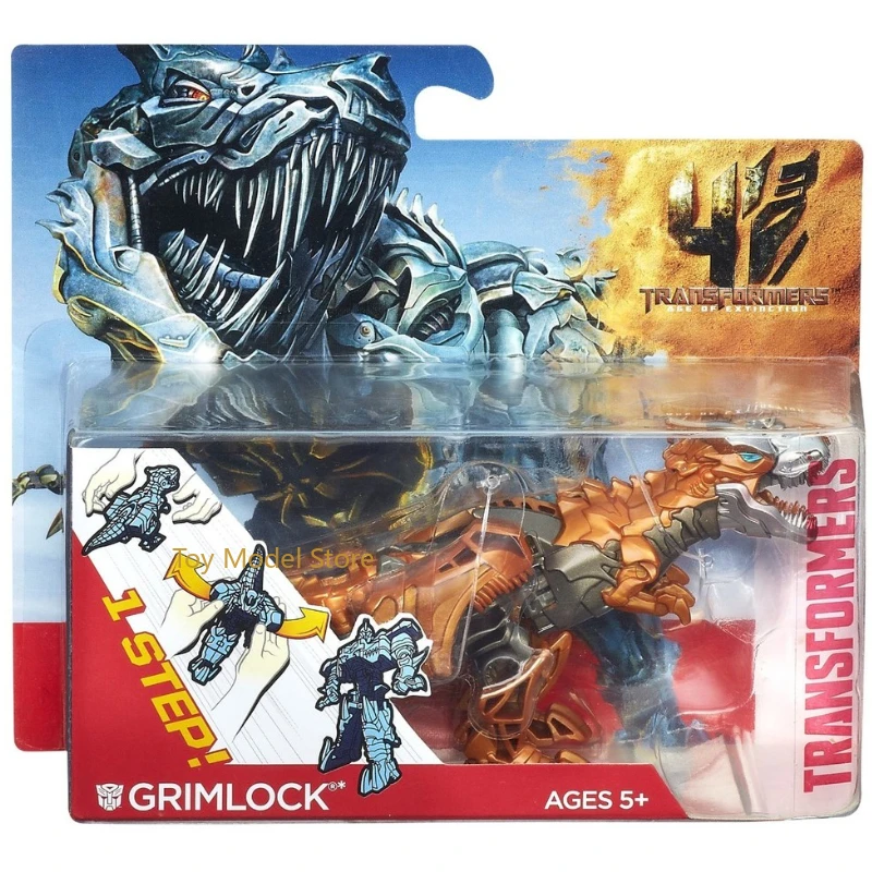 In Stock Movie 4 aoe One Step Transformation Grimlock Action Figures Robot figure da collezione modello Kid Car Toys Gifts