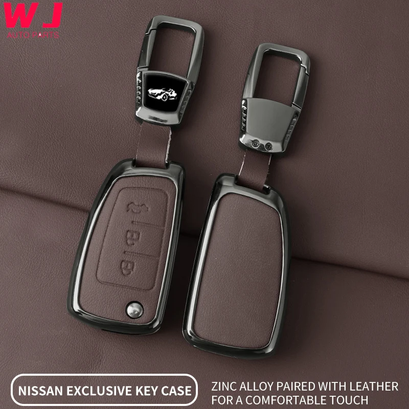 

Zinc Alloy Car Key Case Cover For Nissan Qashqai Tiida Blue Bird Sylphy Car Key Protector Shell Keyless Car Interior Accessories