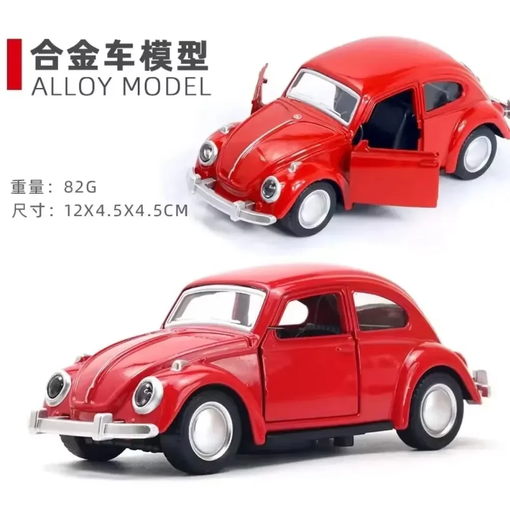 Alloy Beetle Model Car 1:36 Scale Toy for Kids, Detailed Replica, Collectible Car Model, Diecast Metal, Gift for Auto Enthusiast