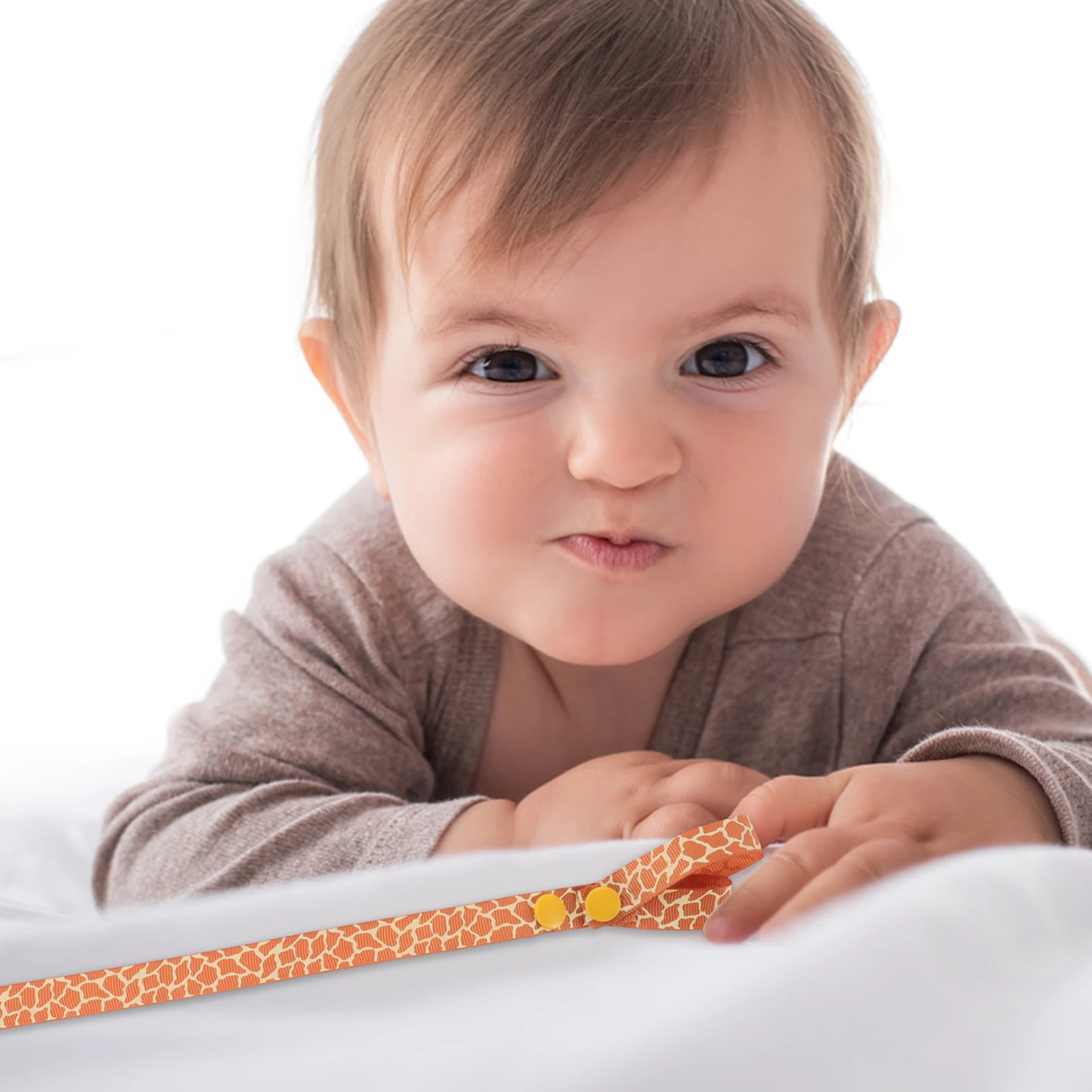 

Baby Adjustable Deer Teether Pacifier Clip Holder Infant Teething Strap Safety Leash for Boys Girls