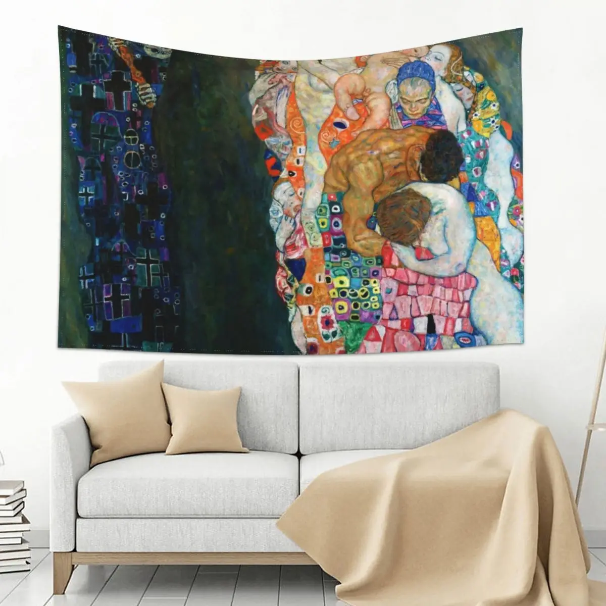 

Gustav Klimt Death and Life Tapestry