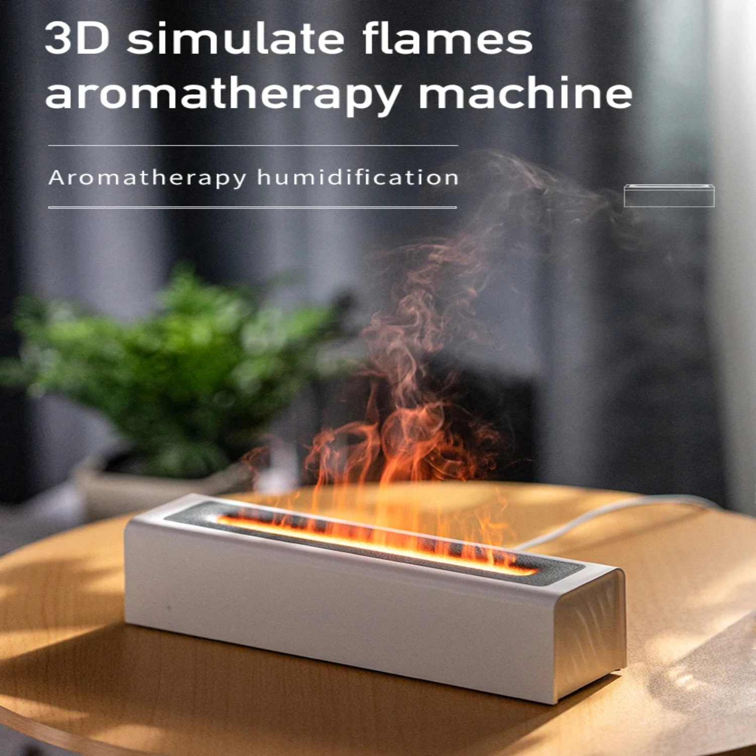 New High-End Premium Realistic Ultrasonic Cool Mist Flame Humidifier - Top-Quality Essential Oil Diffuser for a Relaxing Atmosph