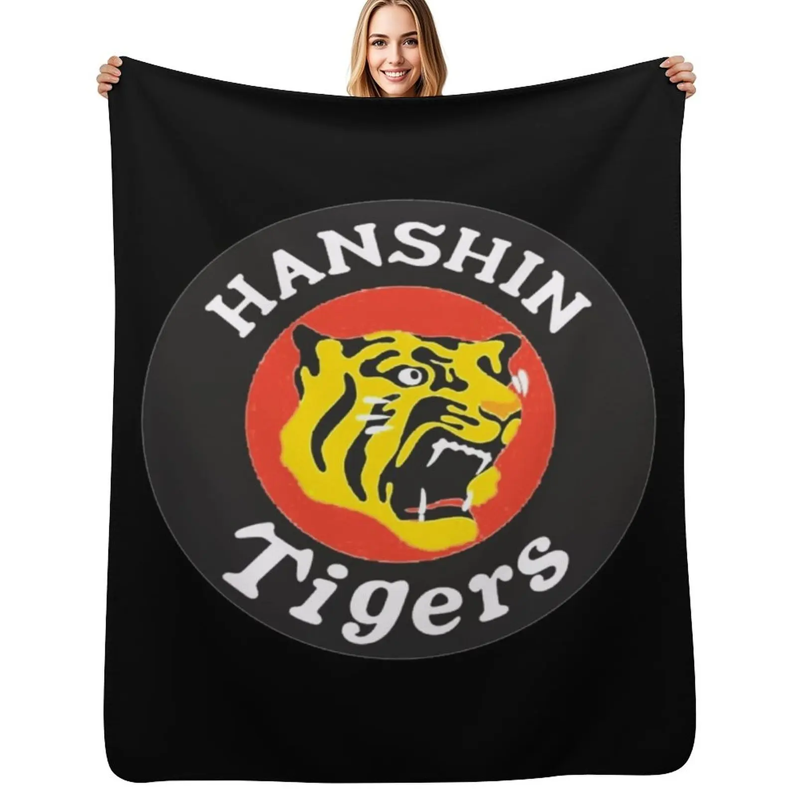 

Hanshin Tigers Vintage Baseball Logo 67 Throw Blanket Easy Care Comfortable Blanket for Couch
