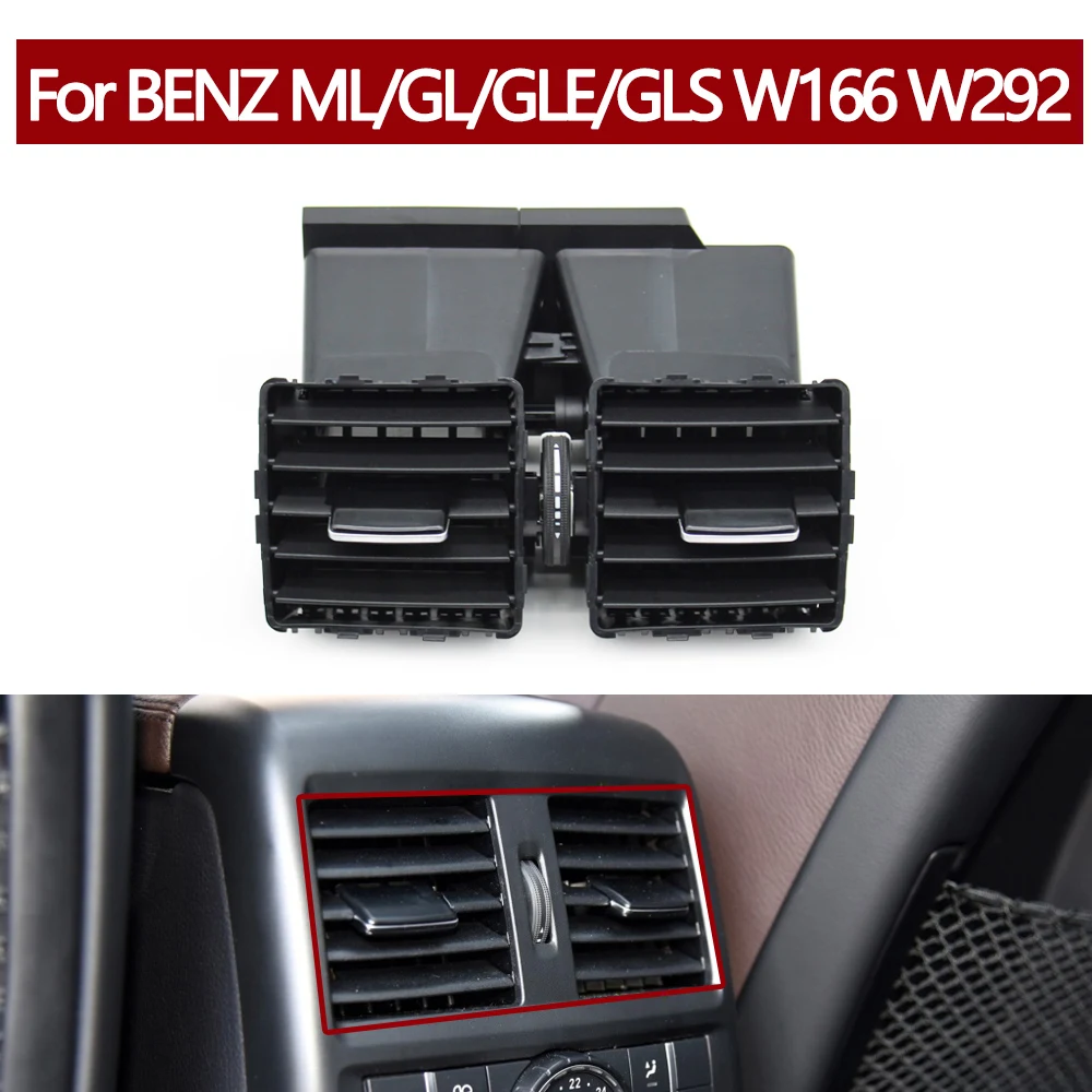 

Rear Center Console Air Vent AC Vent Grille Outlet Assembly For Mercedes Benz W166 W292 ML GL GLE GLS 1668300554