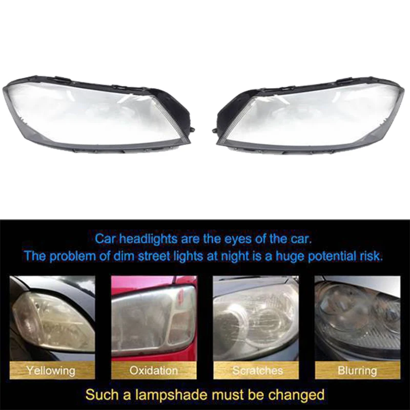 

Car Front Headlight Head Lamp Lens Cover Shell Lampshade For Passat B7 2011 2012 2013 2014 2015 Right