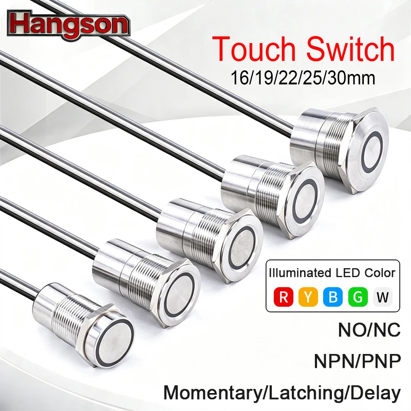 Capacitive Touch Sensor Switch DC5‑30V NPN PNP Output IP68 Industrial Metal Touch Switch for PLC Automation Control Machine Tool